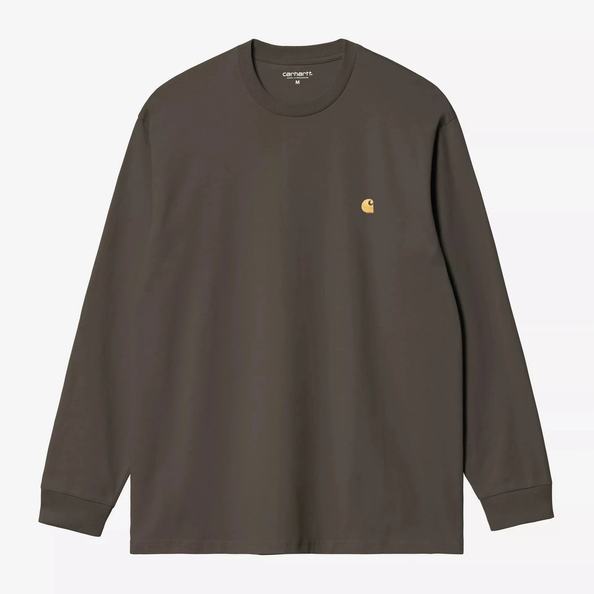 Carhartt WIP LS Chase T-Shirt - Shungite / Gold