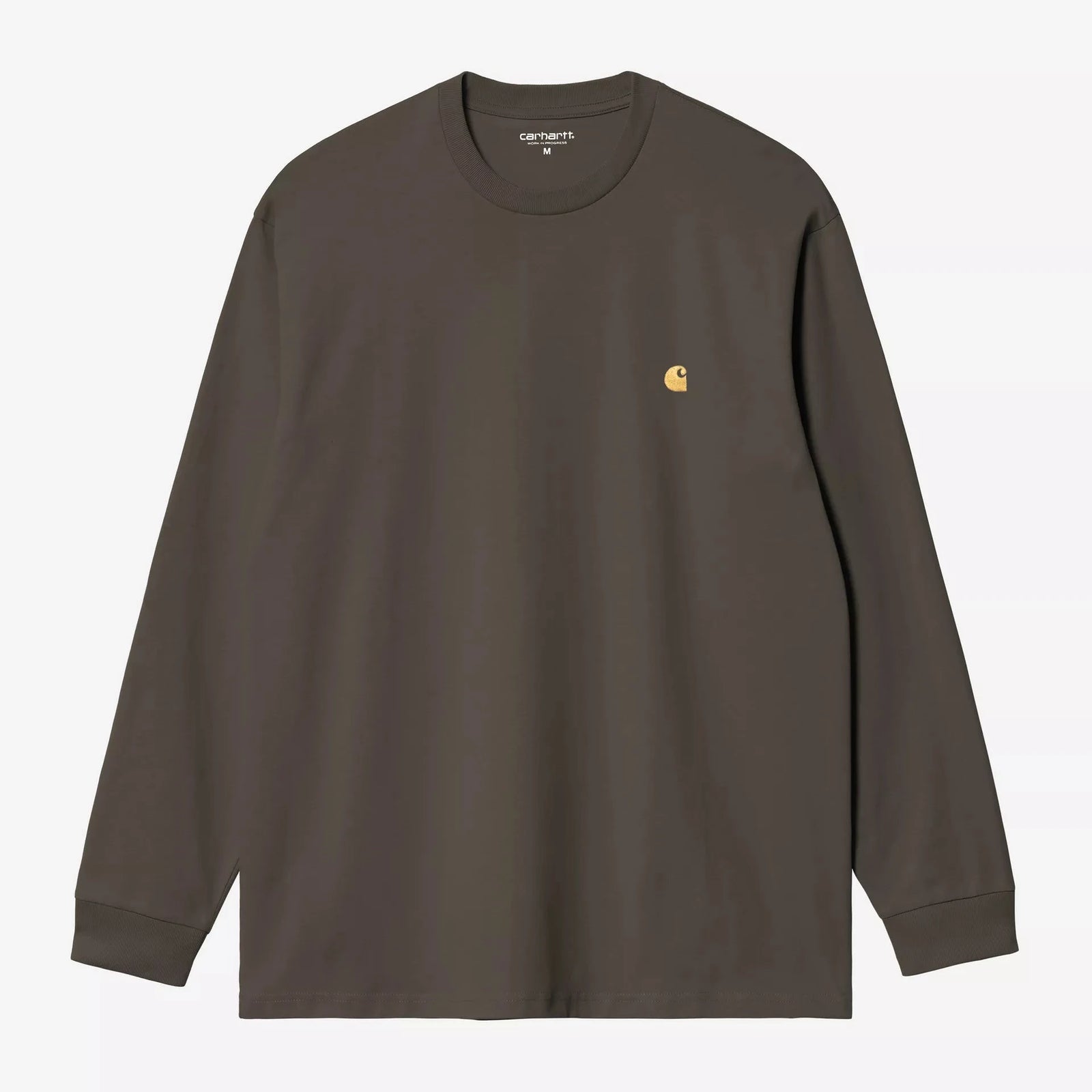 Carhartt WIP LS Chase T-Shirt - Shungite / Gold