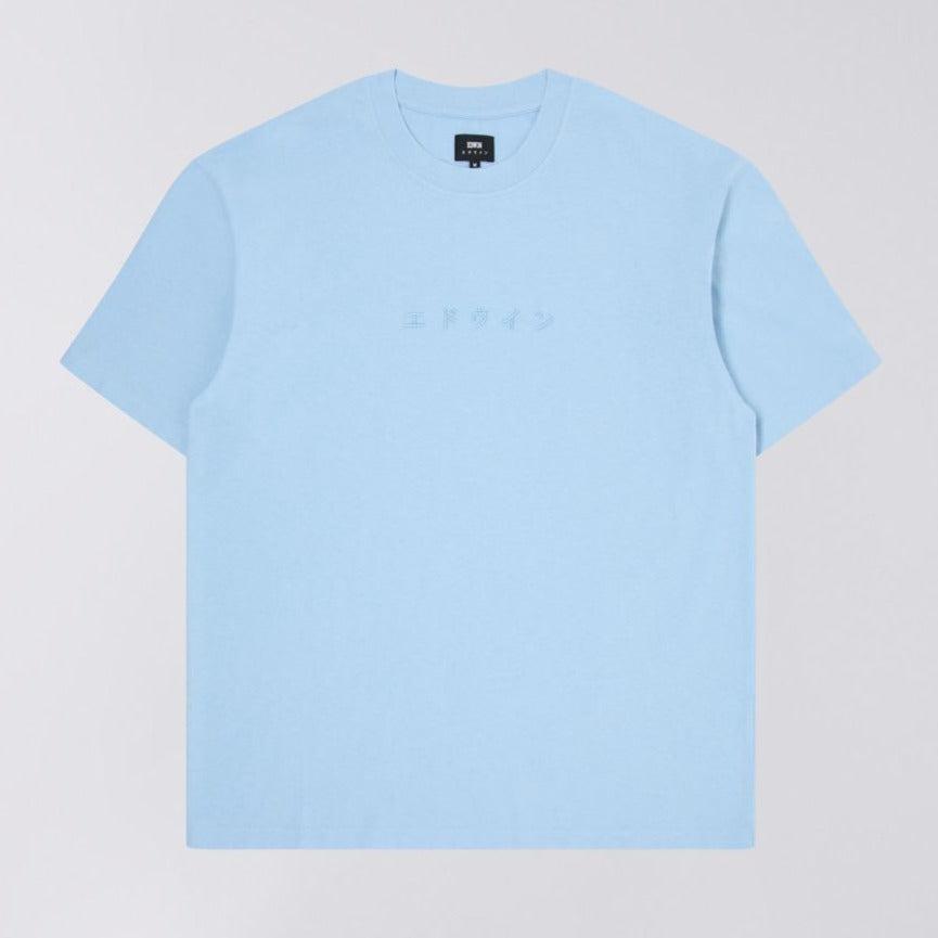 Edwin Katakana Emb T-Shirt - Placid Blue