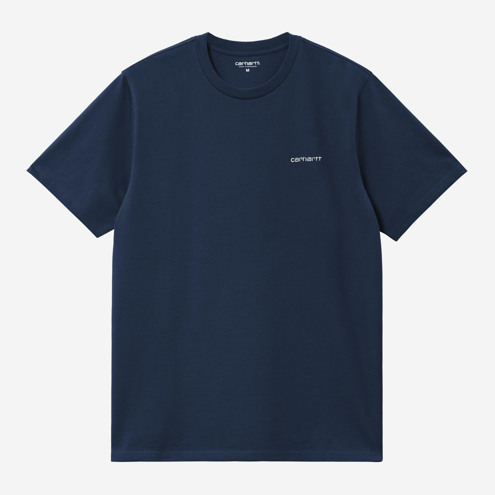 Carhartt WIP Script Embroidery T-Shirt - Jupiter / White
