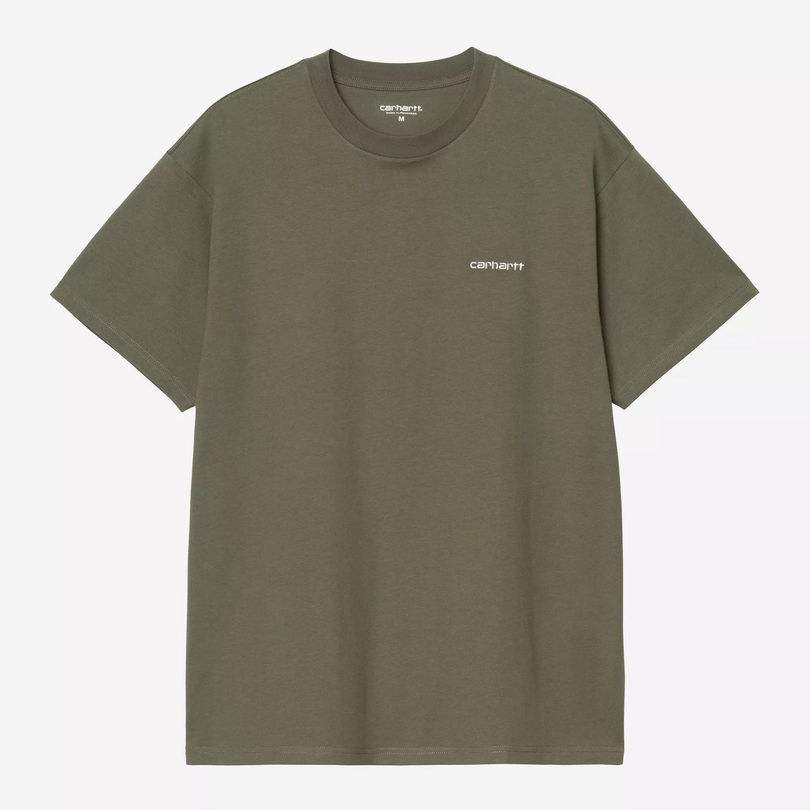 Carhartt WIP Script Embroidery T-Shirt - Leaf / White