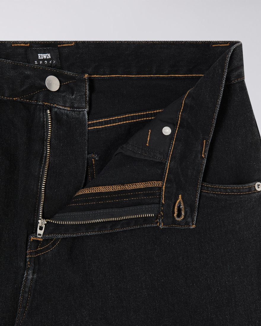 Edwin Tyrell Pant - Black / Dark Marble Wash