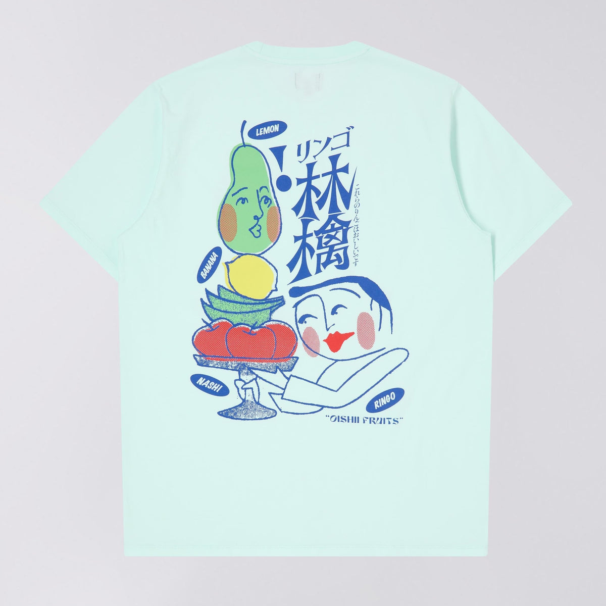 Edwin Ringo Oishii T-Shirt - Bleached Aqua