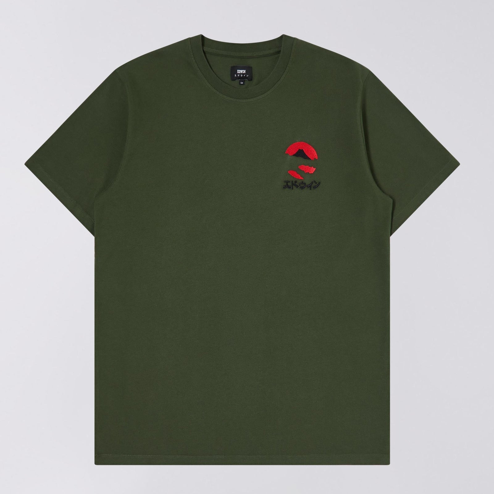 Edwin Kamifuji Chest T-Shirt - Kombu Green