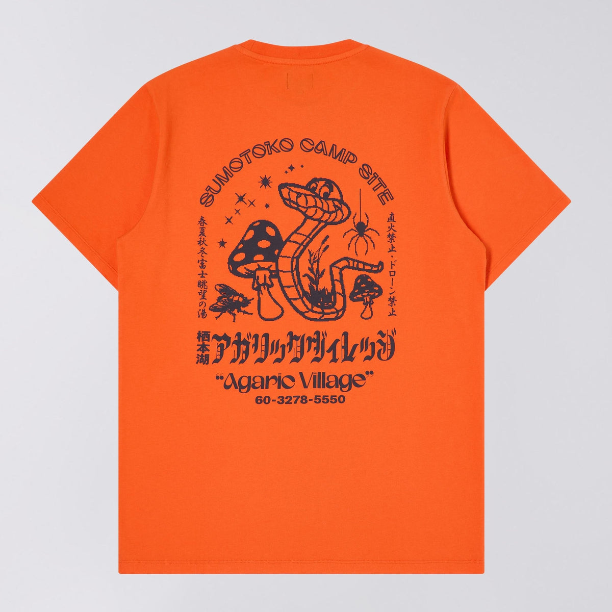 Edwin Agaric Village T-Shirt - Tangerine