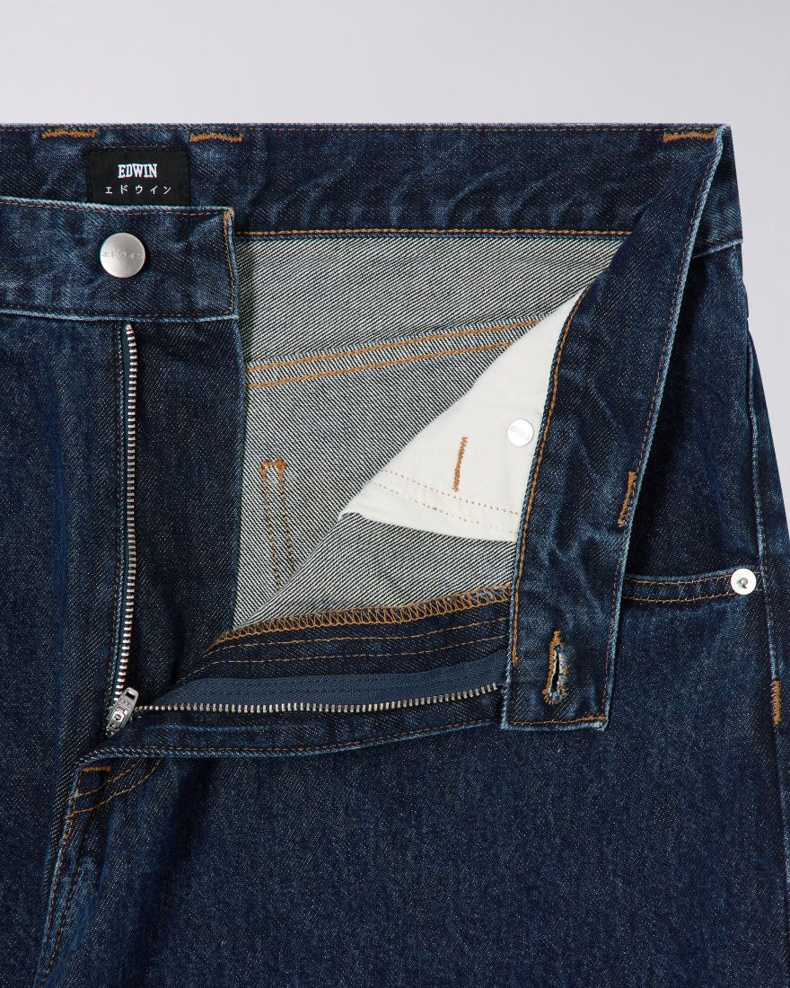 Edwin Tyrell Pant - Blue / Dark Marble Wash