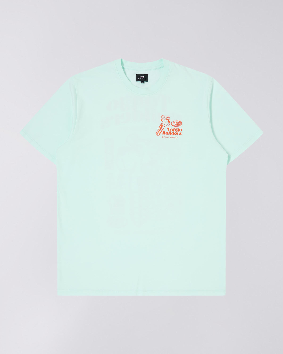 Edwin Tokyo Builders T-Shirt - Bleached Aqua