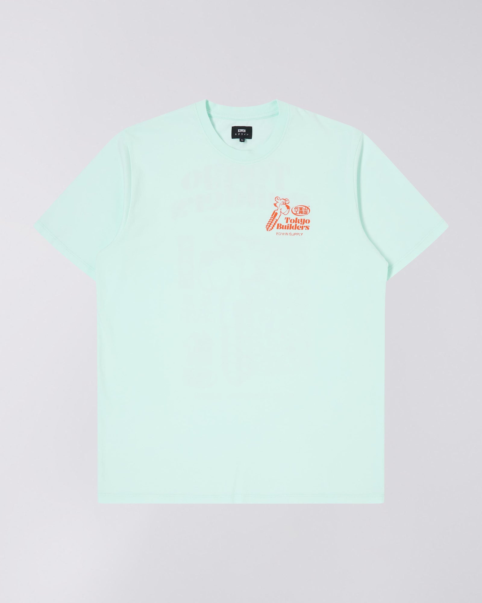 Edwin Tokyo Builders T-Shirt - Bleached Aqua