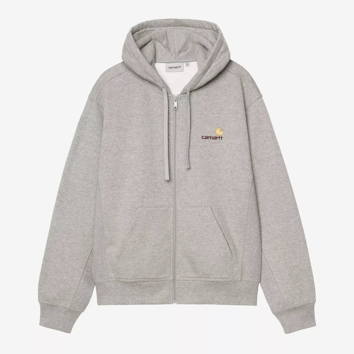 Carhartt WIP Hooded American Script Jacket - Grey Heather