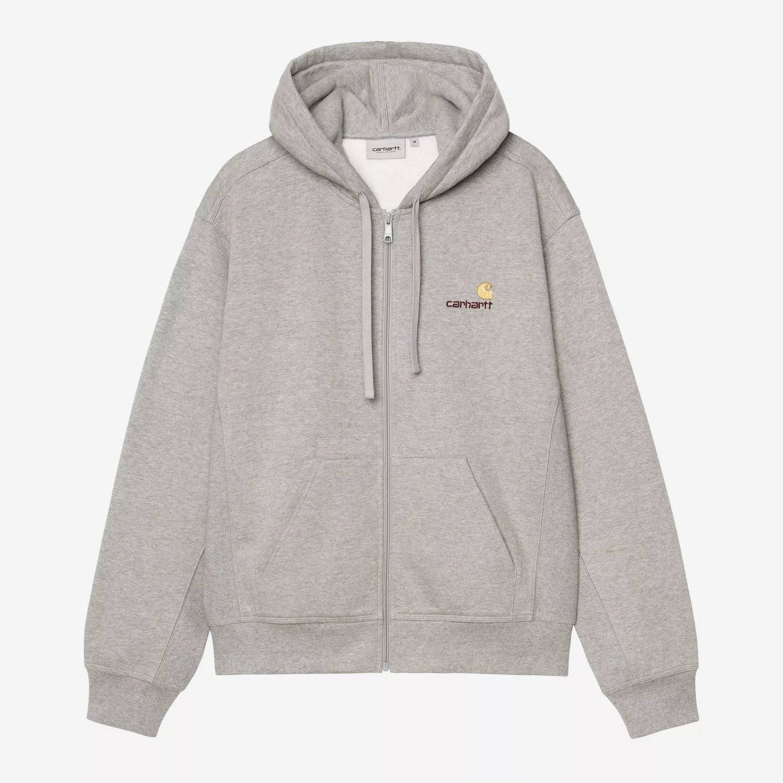 Carhartt WIP Hooded American Script Jacket - Grey Heather
