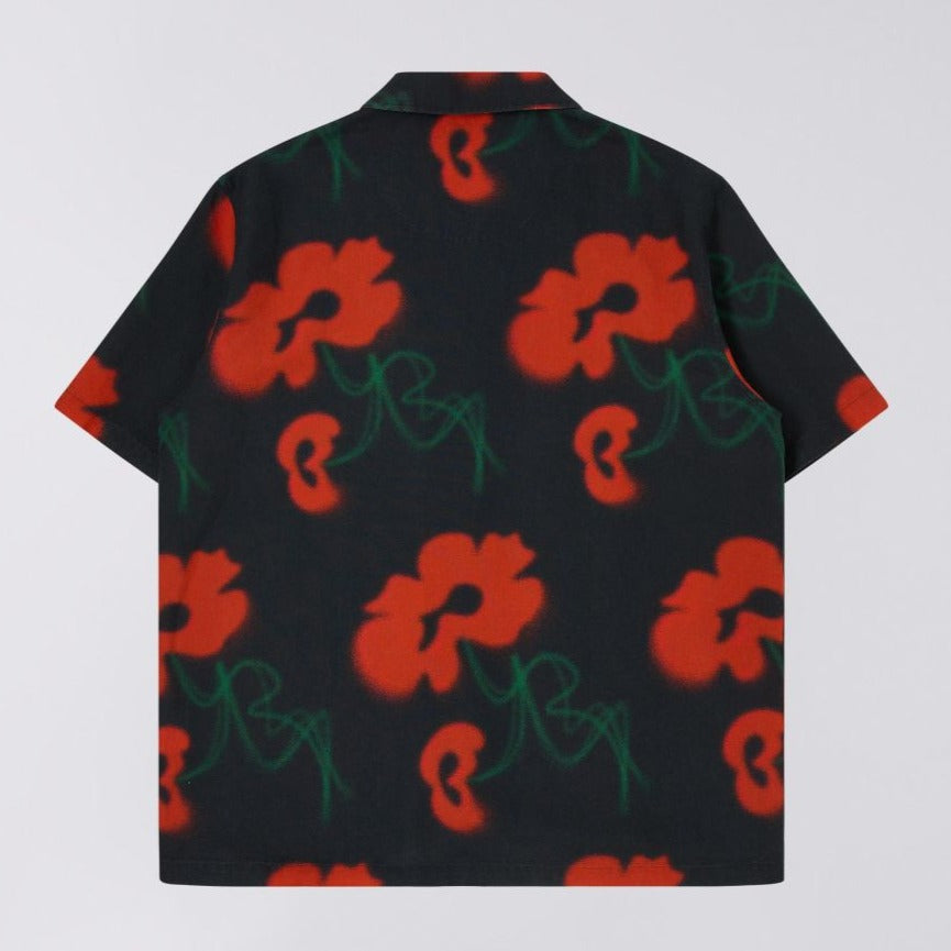 Edwin Garden Society Shirt - Red / Black