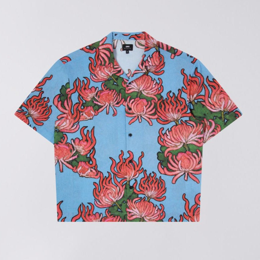 Edwin Kiku Shirt - Blue / Red