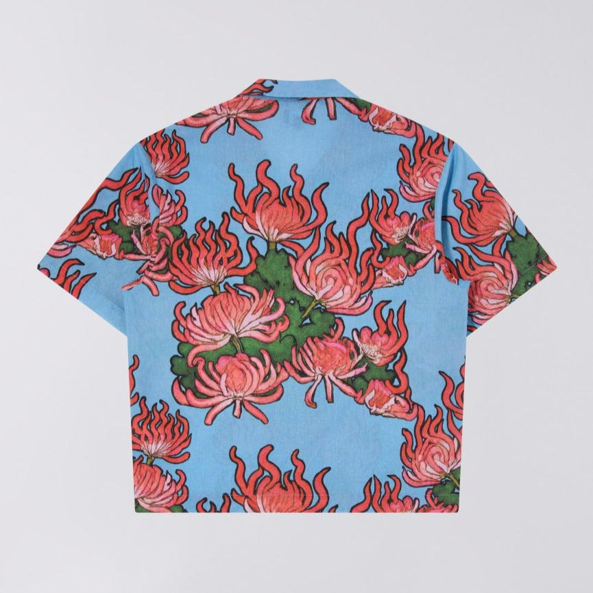 Edwin Kiku Shirt - Blue / Red