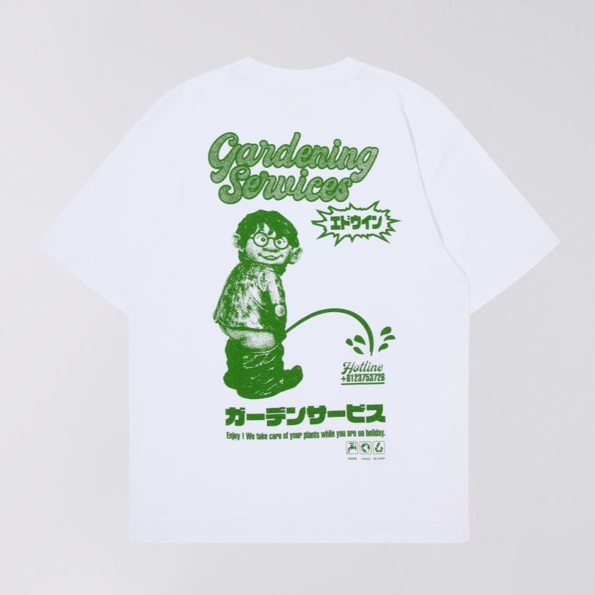Edwin Gardening Services T-Shirt - White