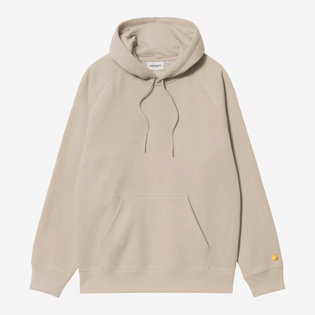 Carhartt WIP Hooded Chase Sweat - Fleur De Sel / Gold
