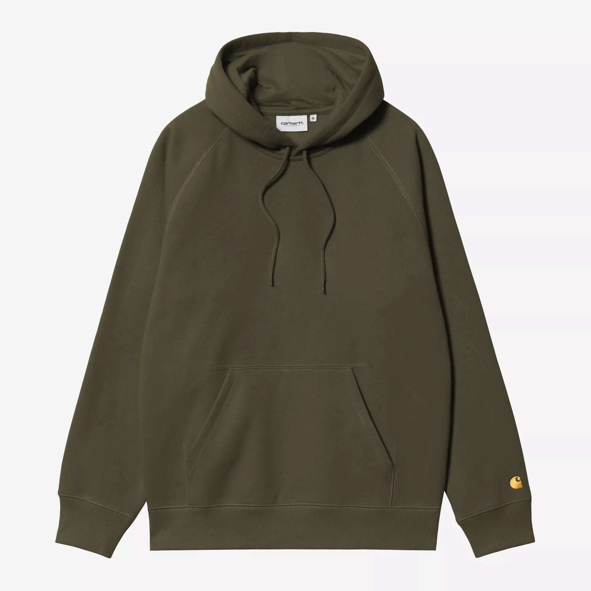 Carhartt WIP Hooded Chase Sweat - Olive / Gold
