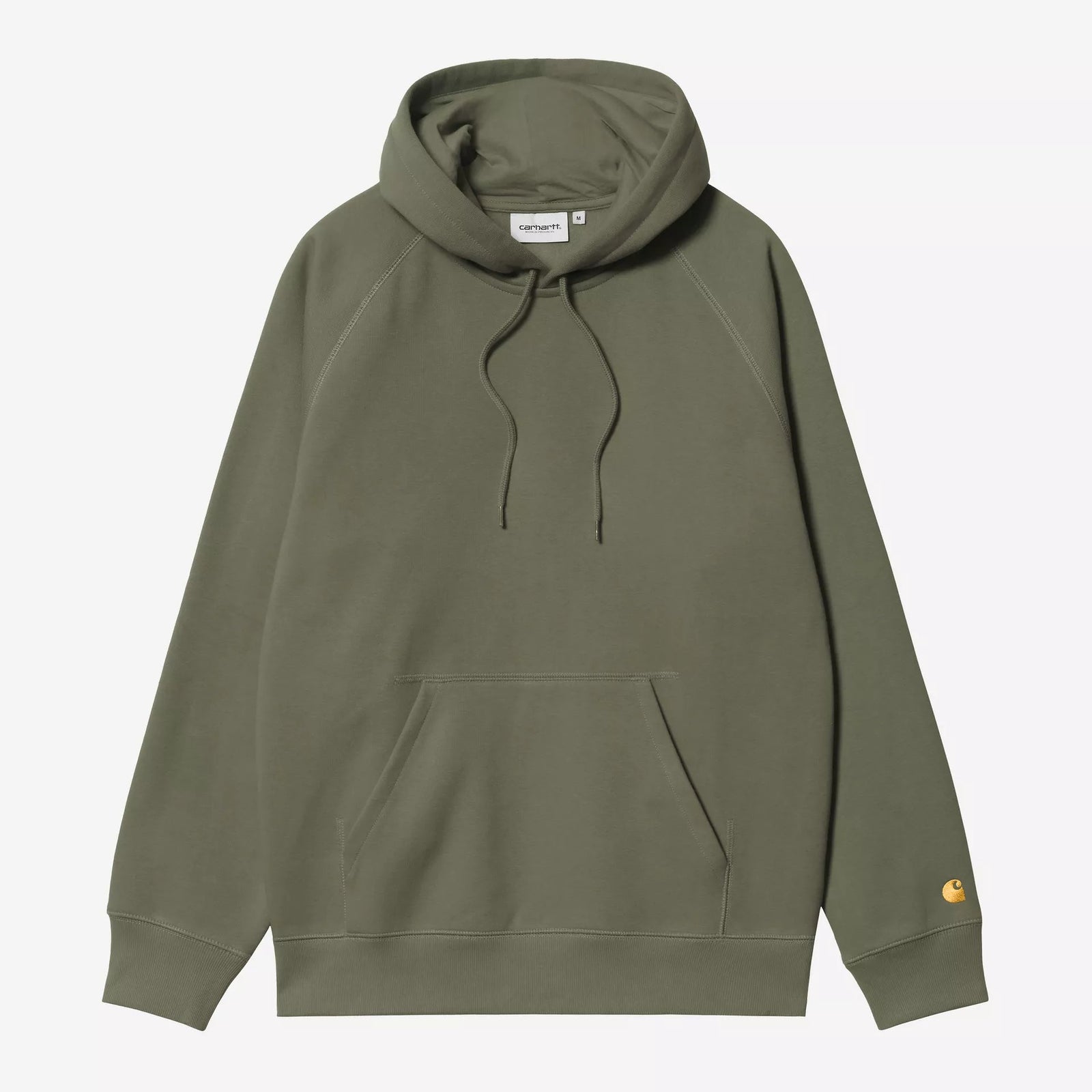 Carhartt WIP Hooded Chase Sweat - Leaf / Gold