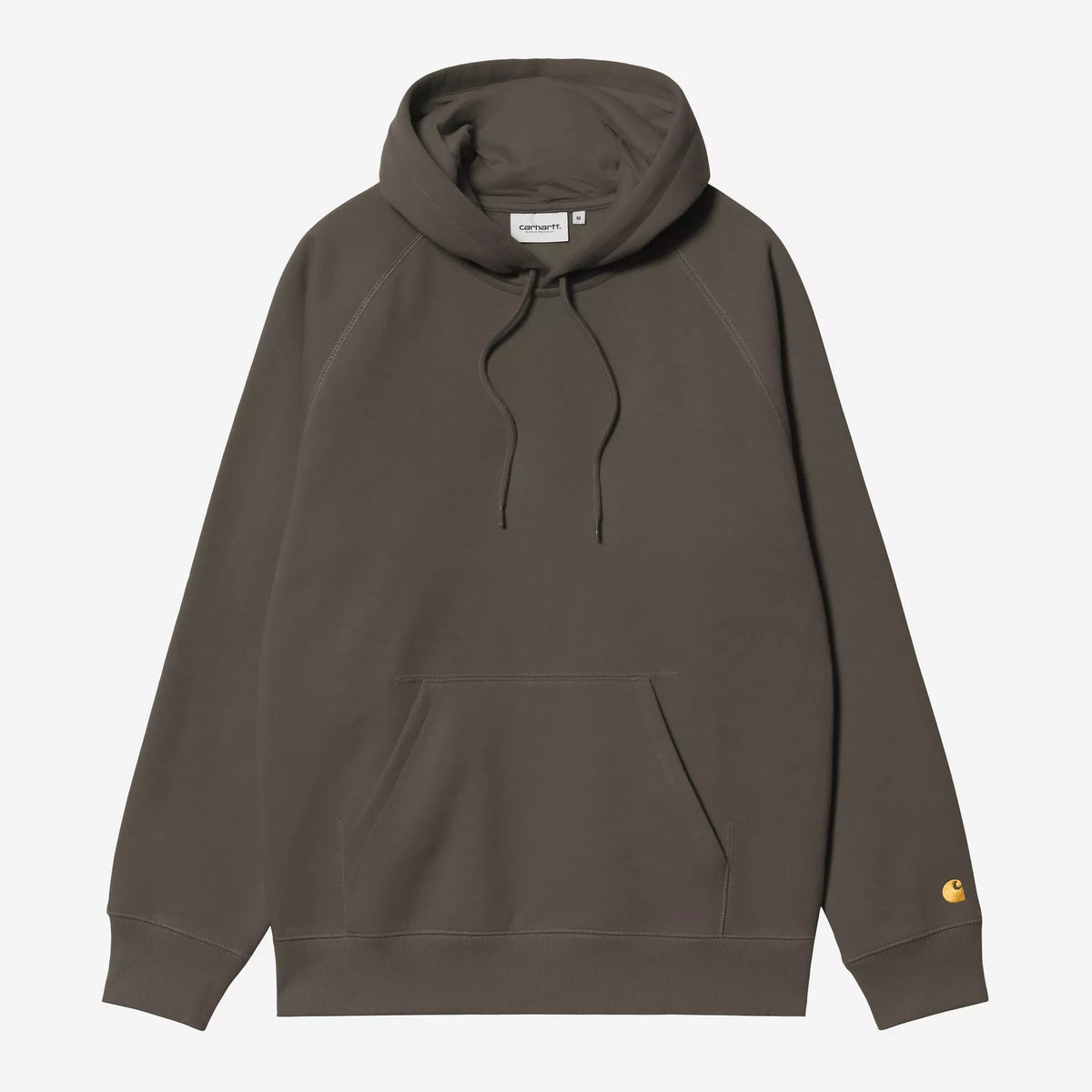 Carhartt WIP Hooded Chase Sweat - Shungite / Gold