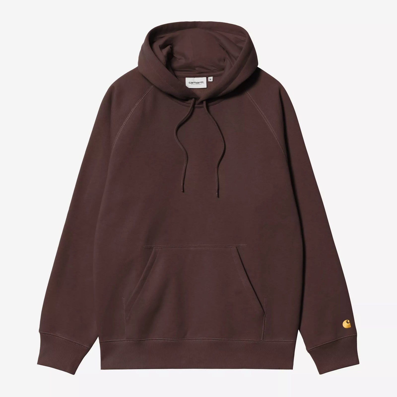 Carhartt WIP Hooded Chase Sweat - Palisander / Gold