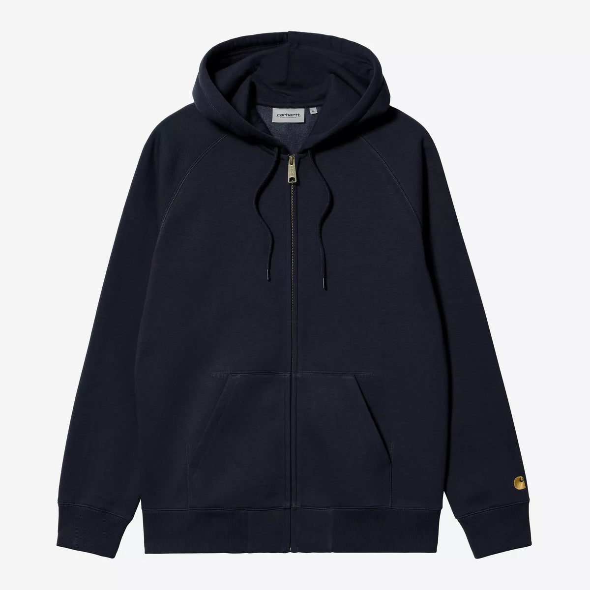 Carhartt WIP Hooded Chase Jacket - Dark Navy / Gold