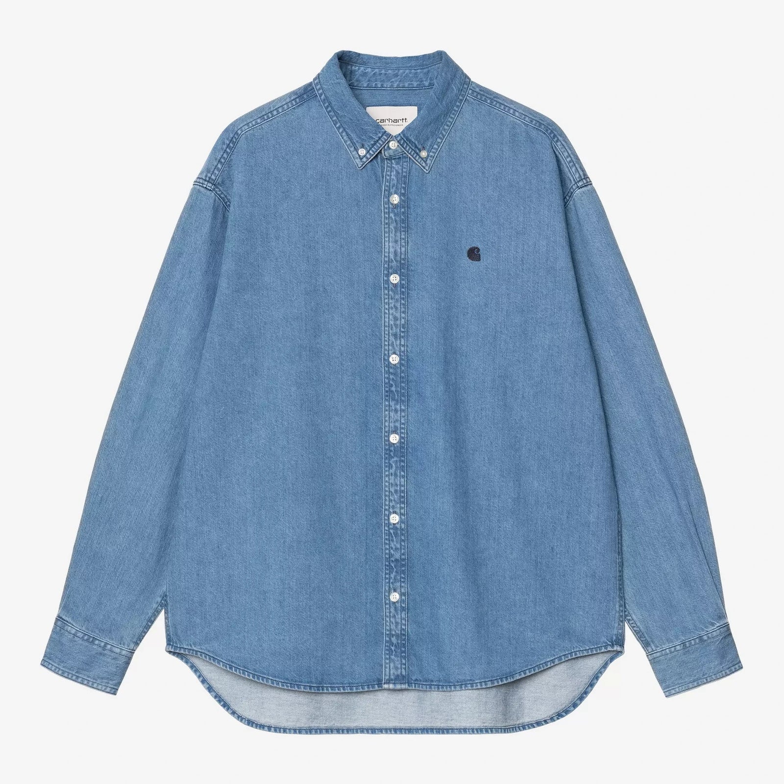 Carhartt WIP LS Lucas Shirt - Blue Stone Washed