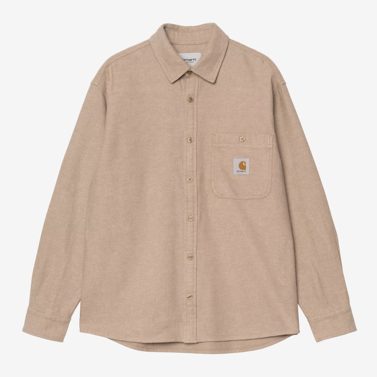 Carhartt WIP LS Edgar Shirt - Peanut / Wax