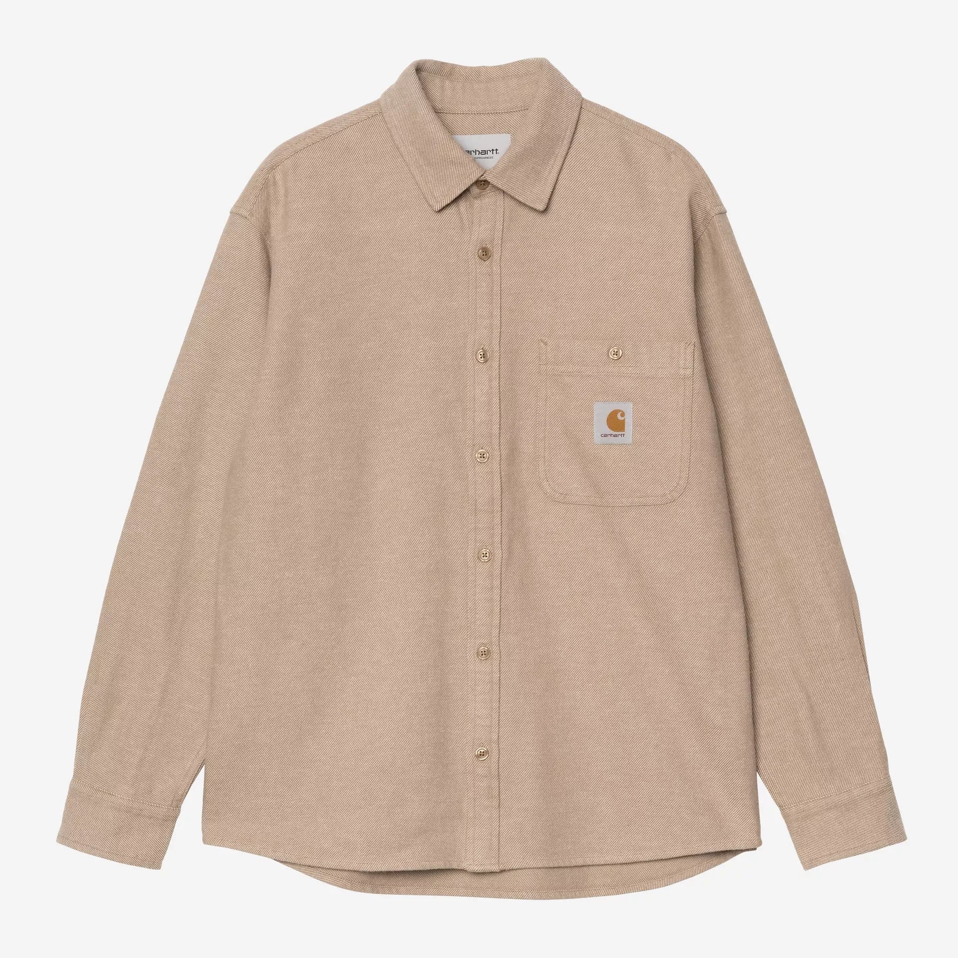 Carhartt WIP LS Edgar Shirt - Peanut / Wax