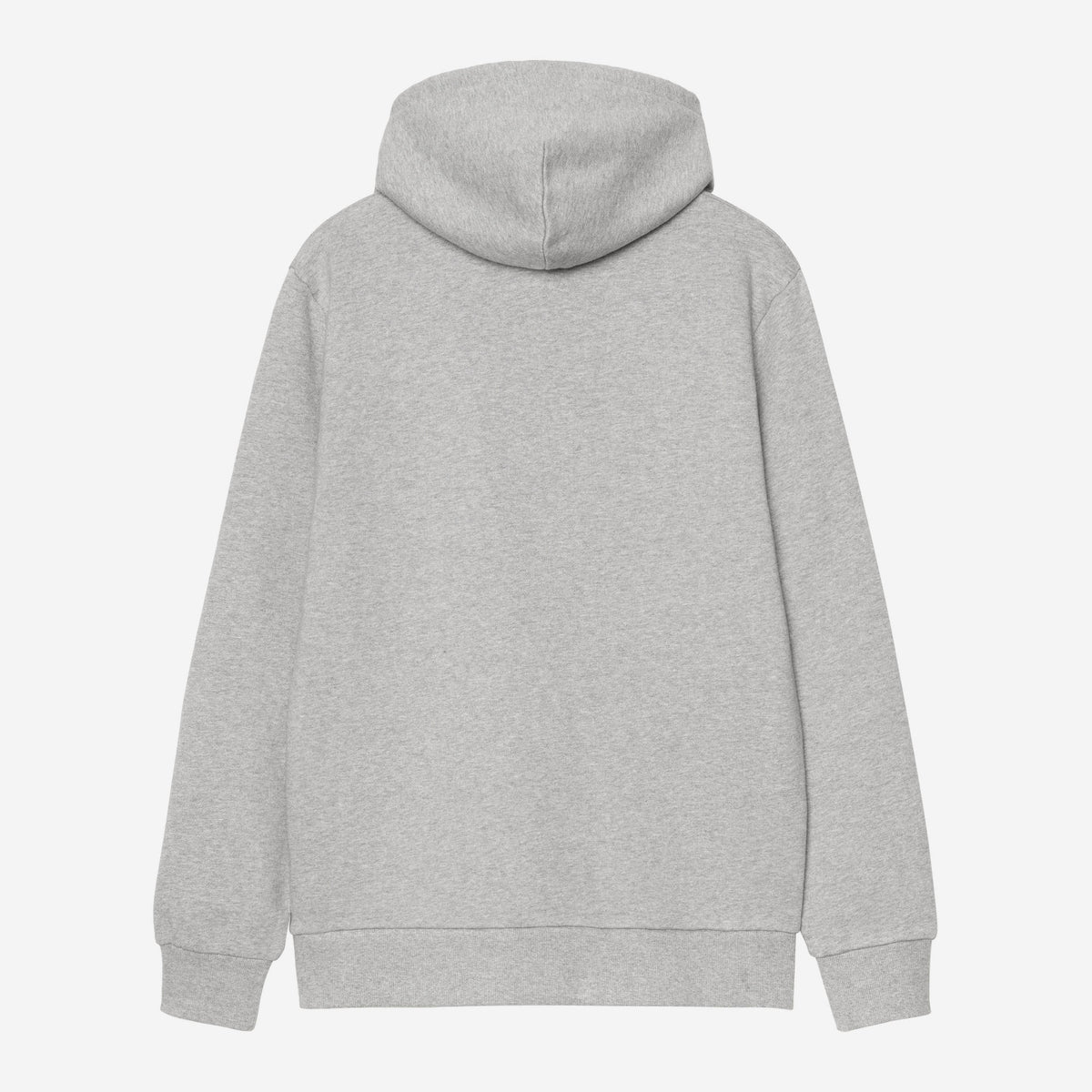 Carhartt WIP Hooded Script Embriodery Sweat - Grey Heather / White