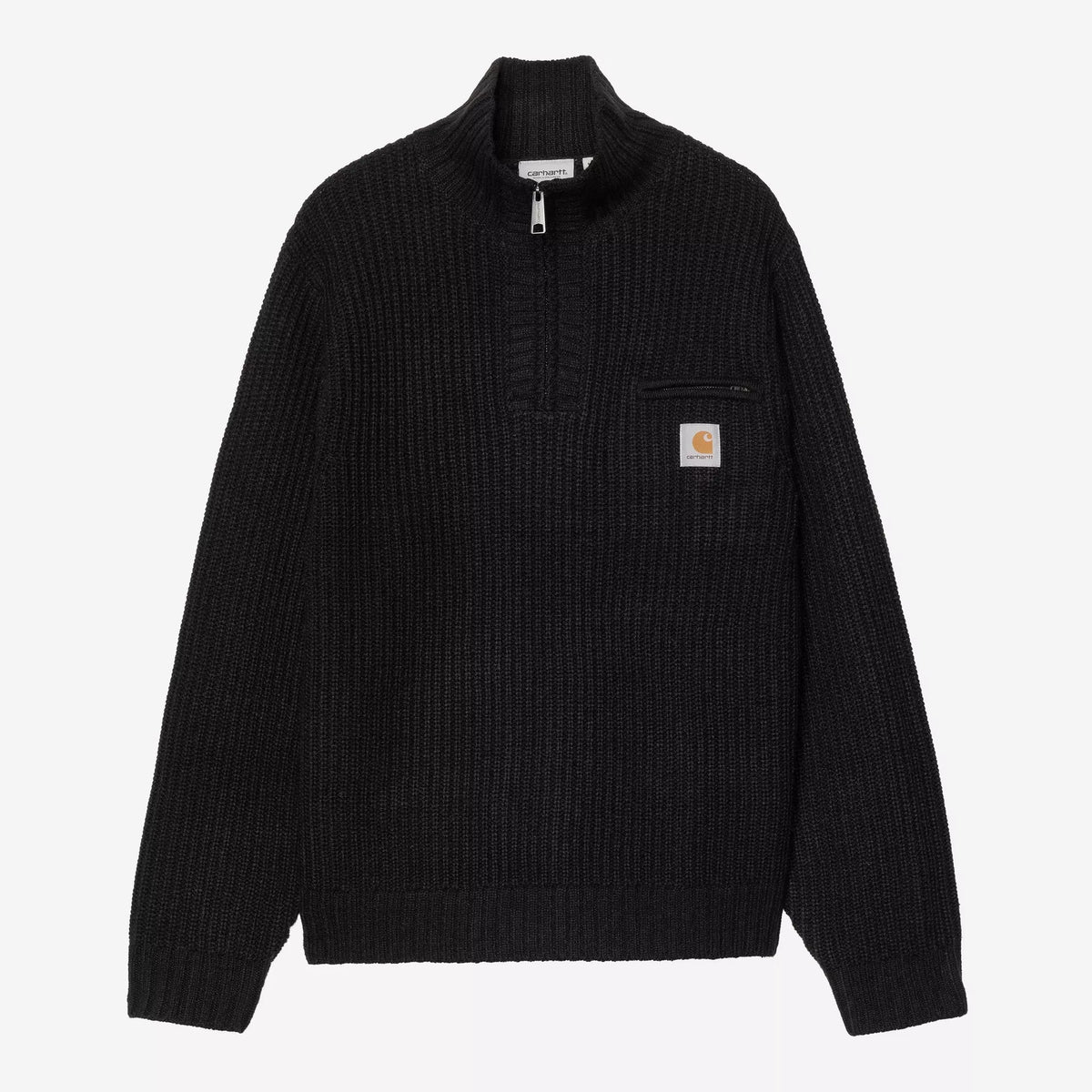 Carhartt WIP Detroit Half Zip Sweater - Black