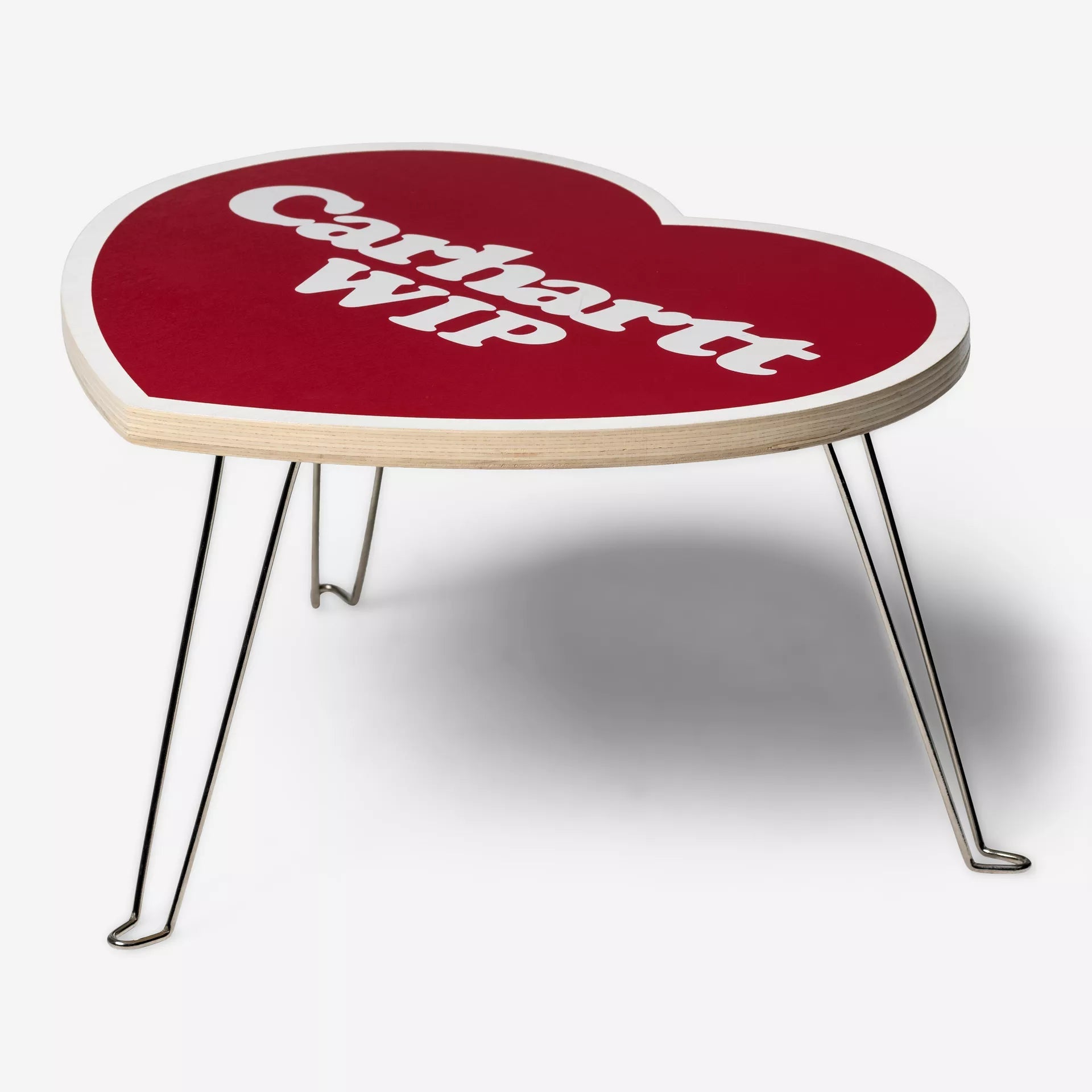 Buy the Carhartt WIP Heart Folding Table - Scarlet / White | Jingo