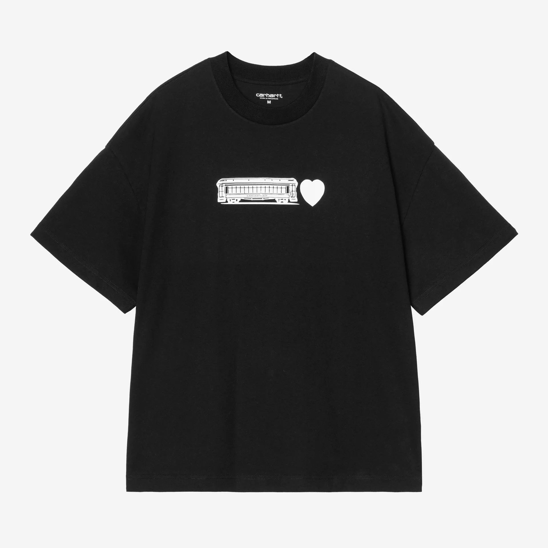 Carhartt WIP Deconstructed Label T-Shirt - Black