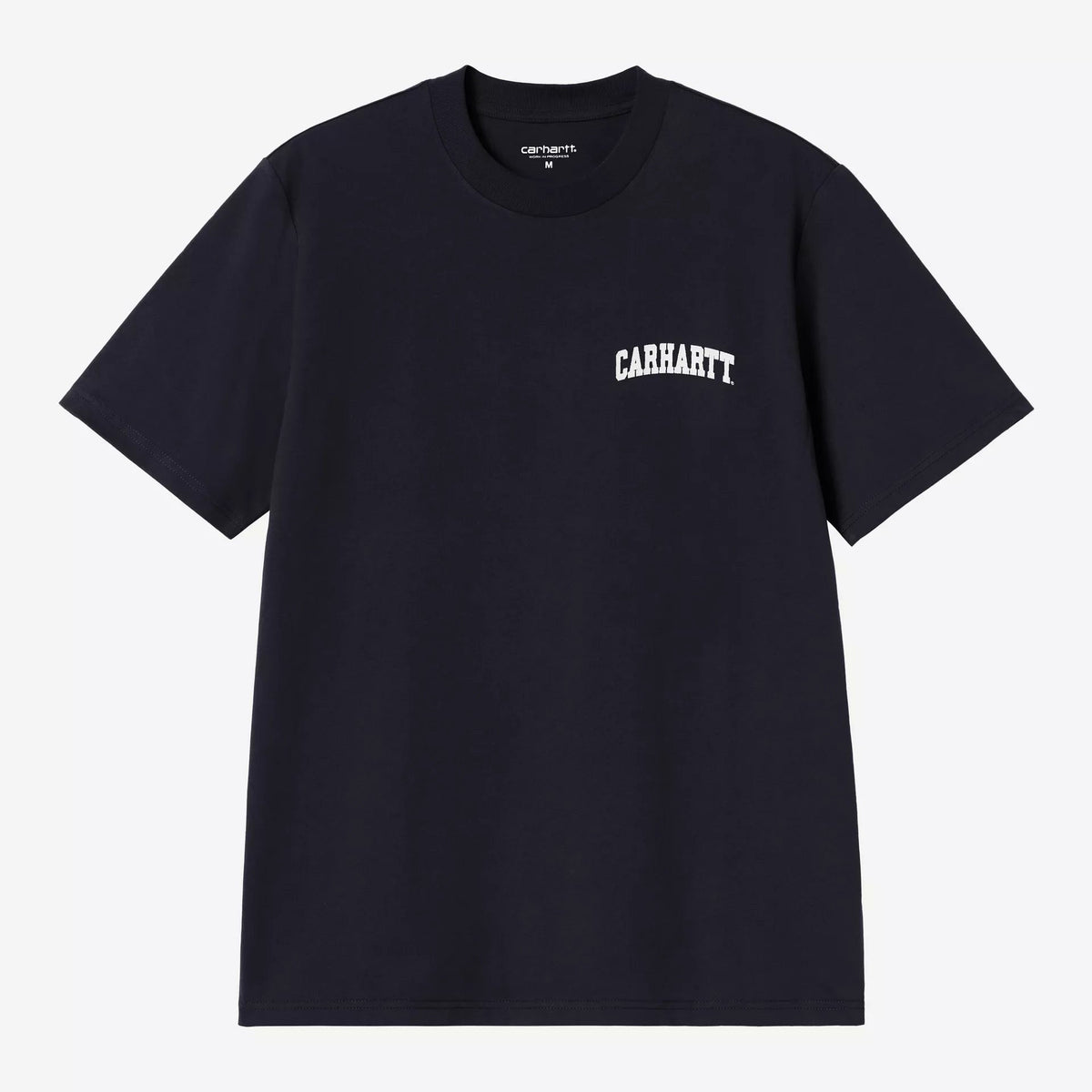 Carhartt WIP University Script T-Shirt - Deep Night / White