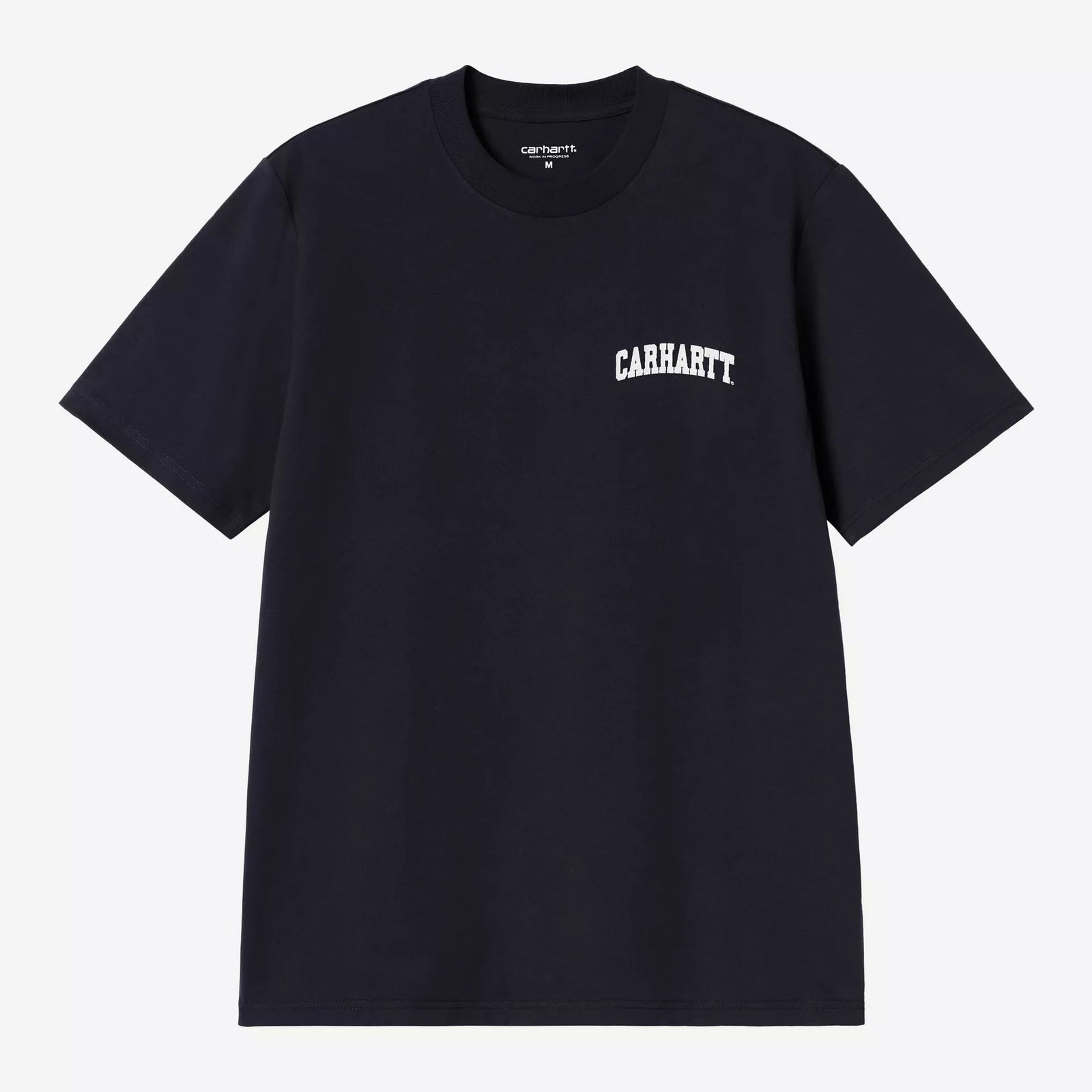 Carhartt WIP University Script T-Shirt - Deep Night / White
