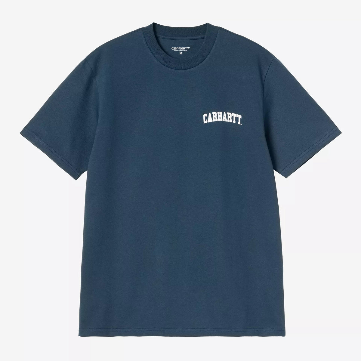 Carhartt WIP University Script T-Shirt - Blue River / White