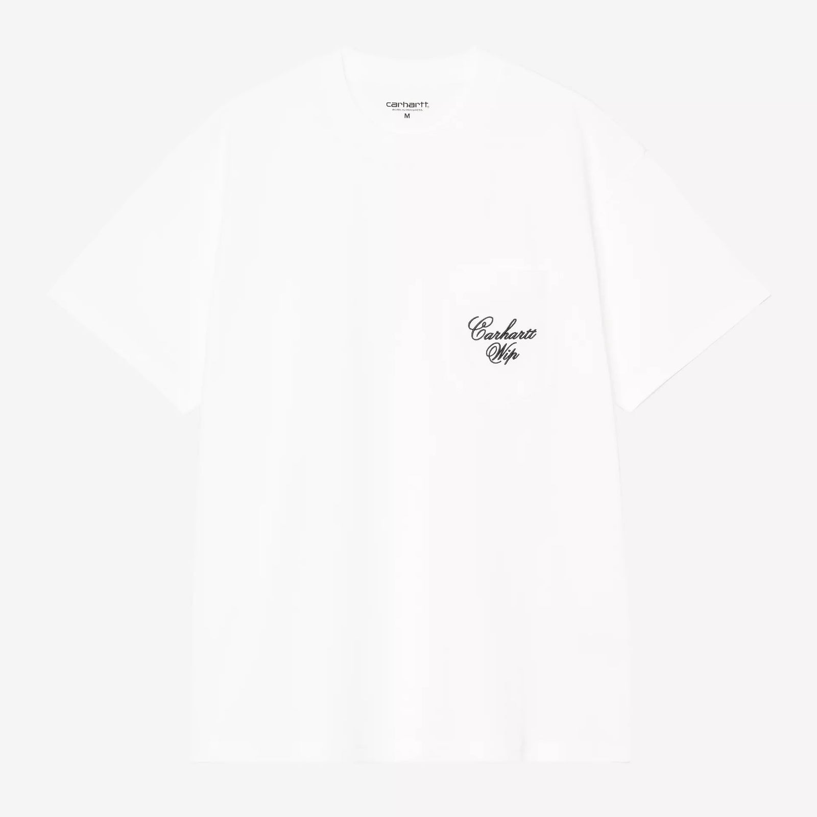 Carhartt WIP Longhand Pocket T-Shirt - White / Black