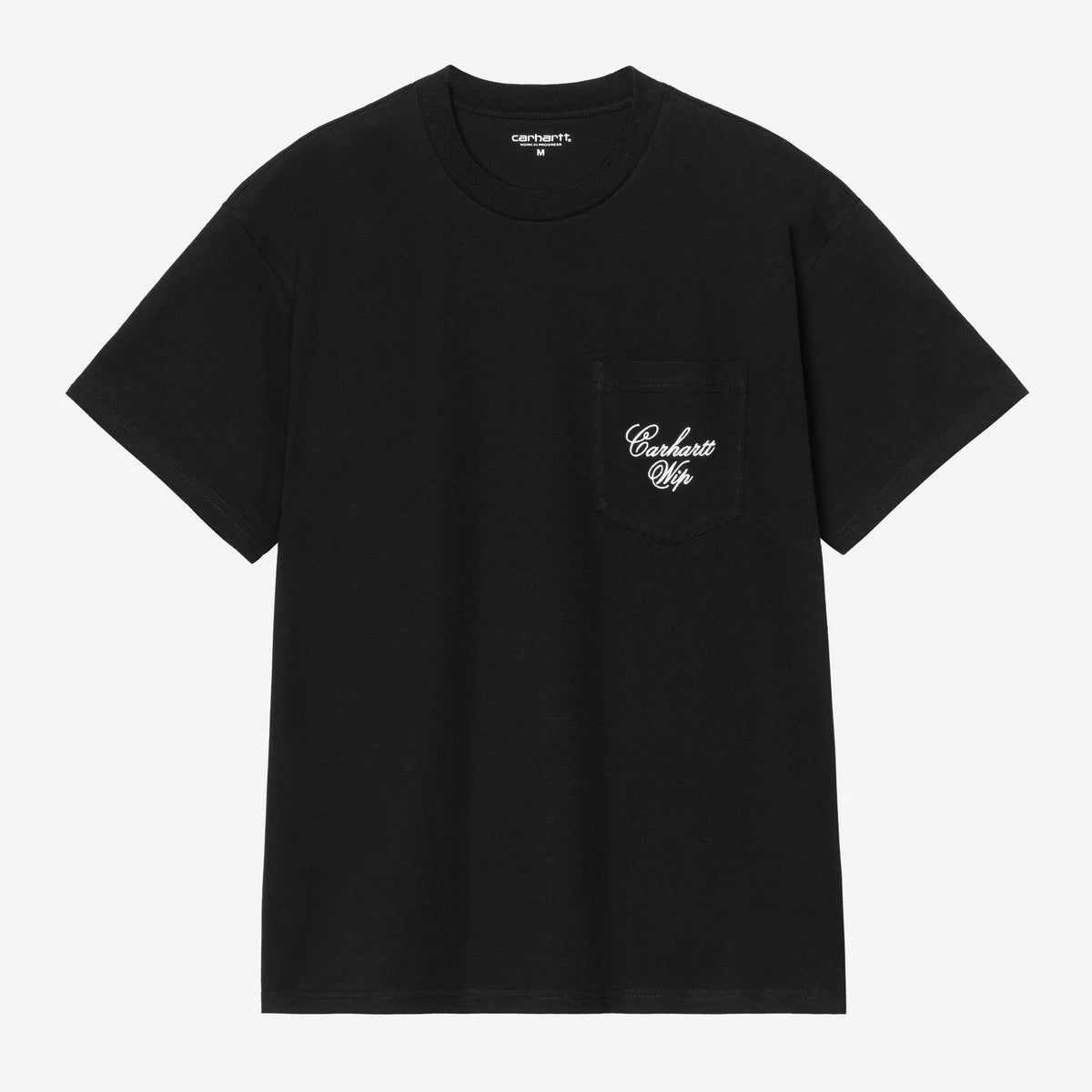 Carhartt WIP Longhand Pocket T-Shirt - Black / White