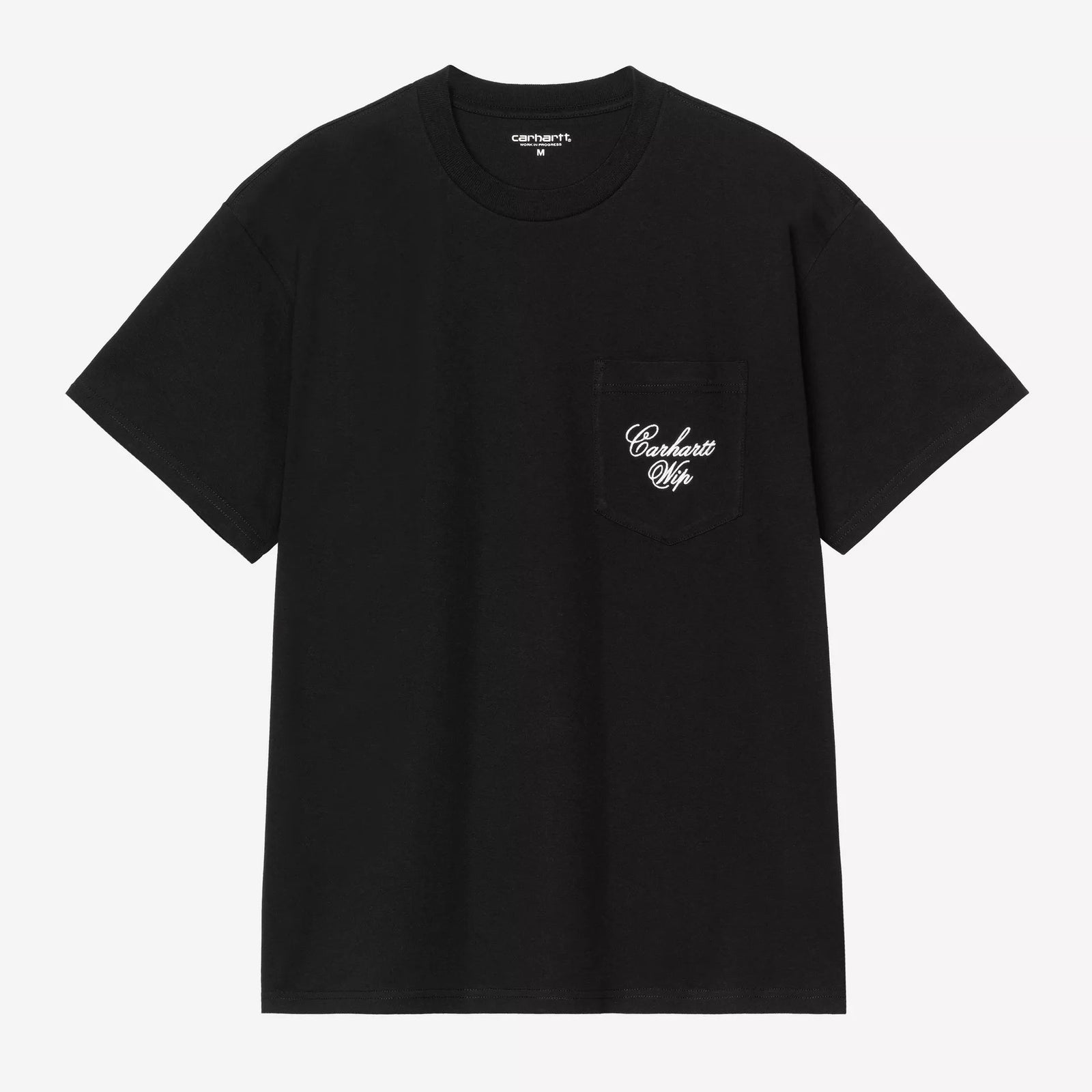 Carhartt WIP Longhand Pocket T-Shirt - Black / White