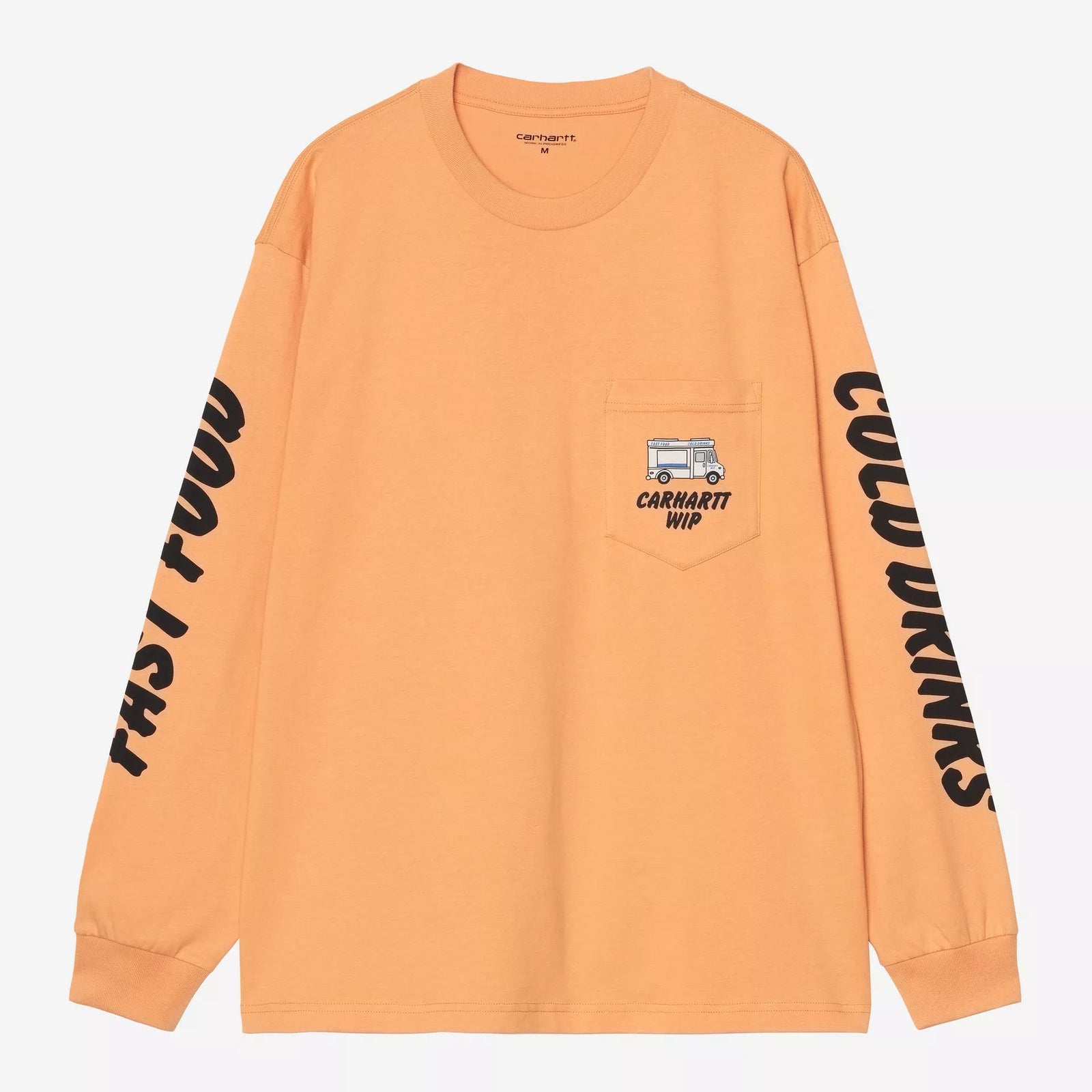 Carhartt WIP LS Cold Drinks T-Shirt - Gentle Orange