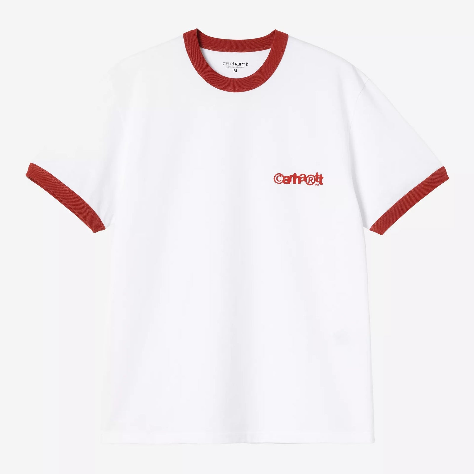 Carhartt WIP Ip Ringer T-Shirt - White / Red / Red