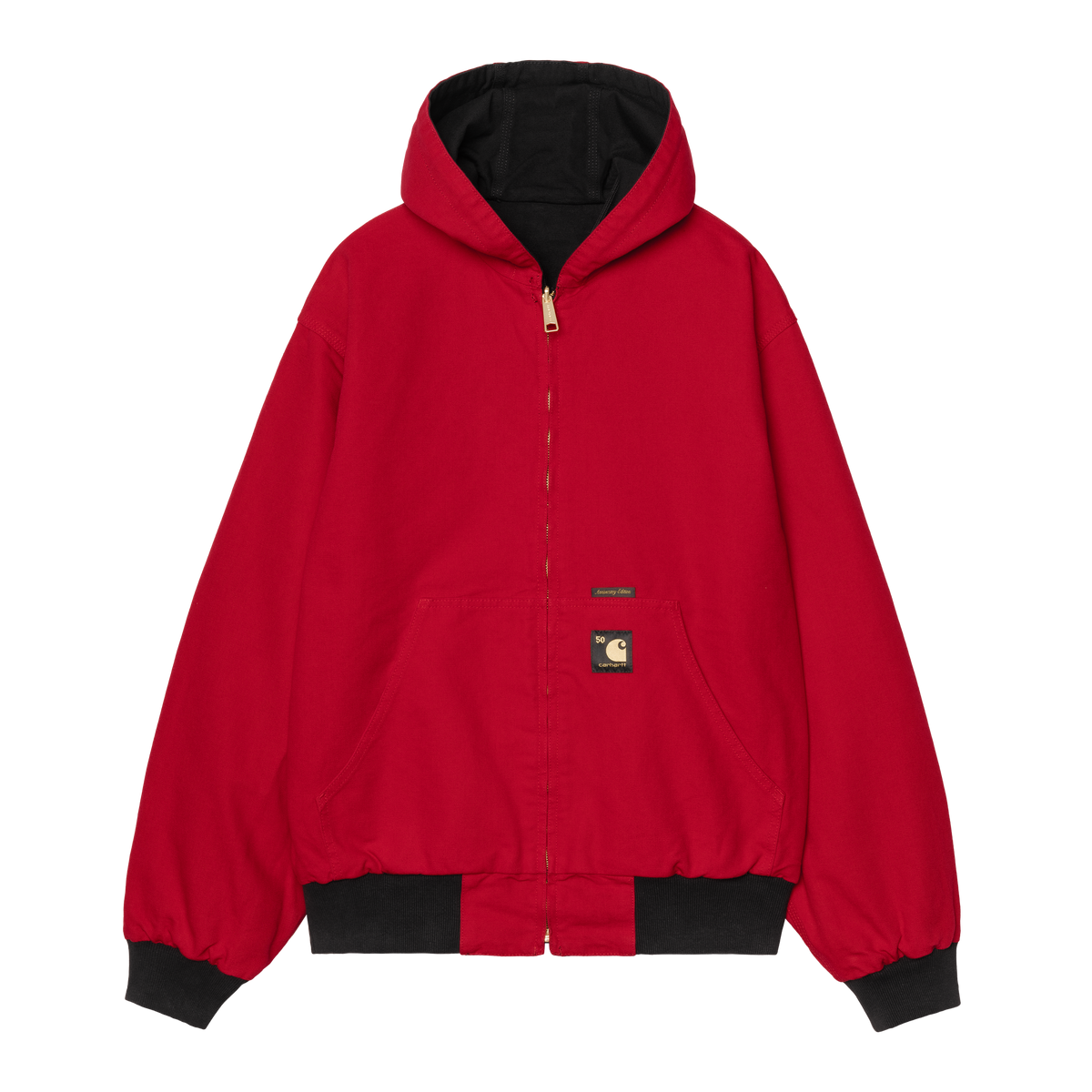 Carhartt WIP 50 Years Anniversary OG Active Jacket Denim - Black / USA Red rinsed
