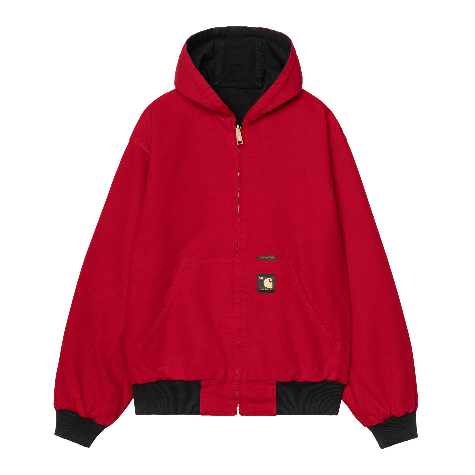 Carhartt WIP 50 Years Anniversary OG Active Jacket Denim - Black / USA Red rinsed