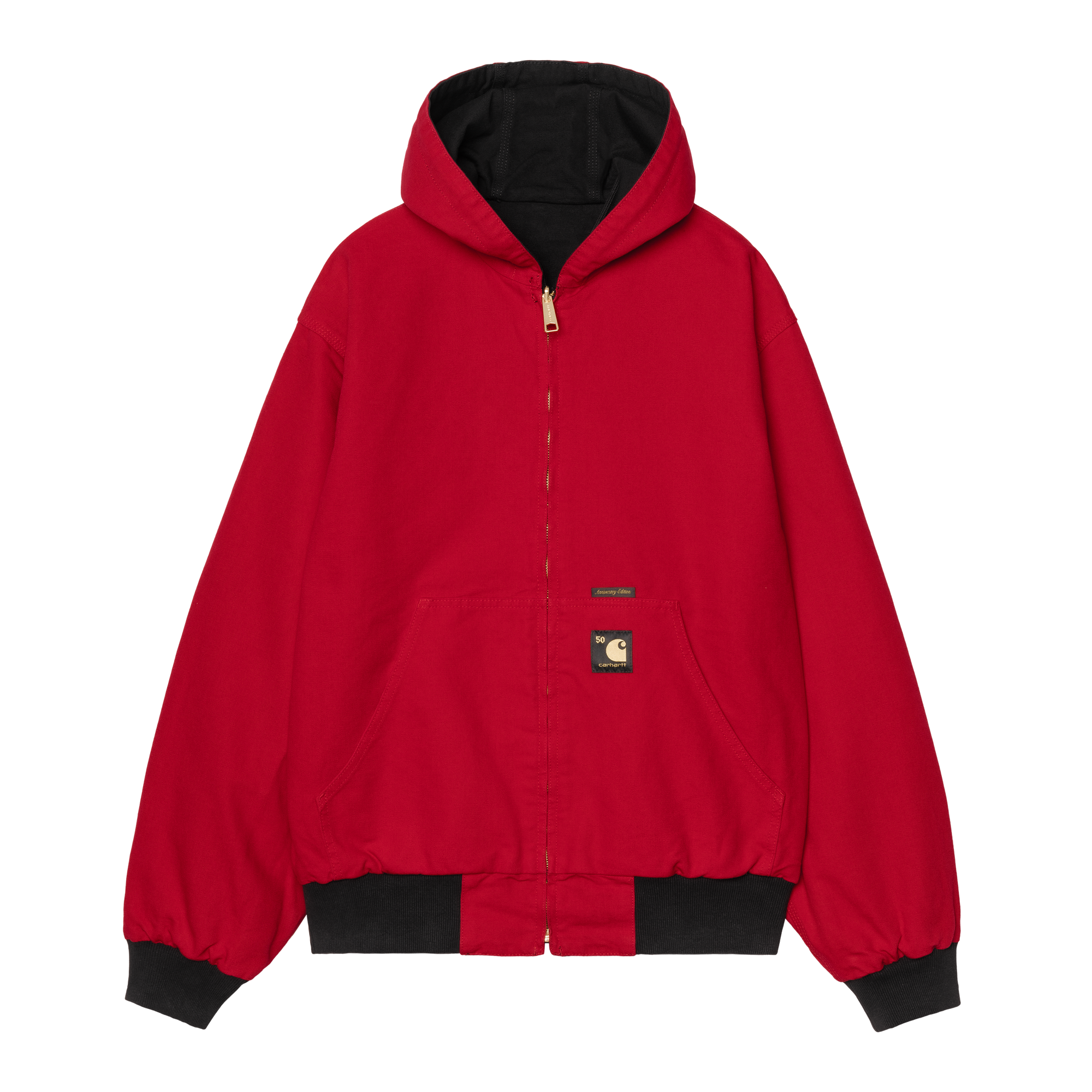 Carhartt WIP 50 Years Anniversary OG Active Jacket Denim - Black / USA Red rinsed