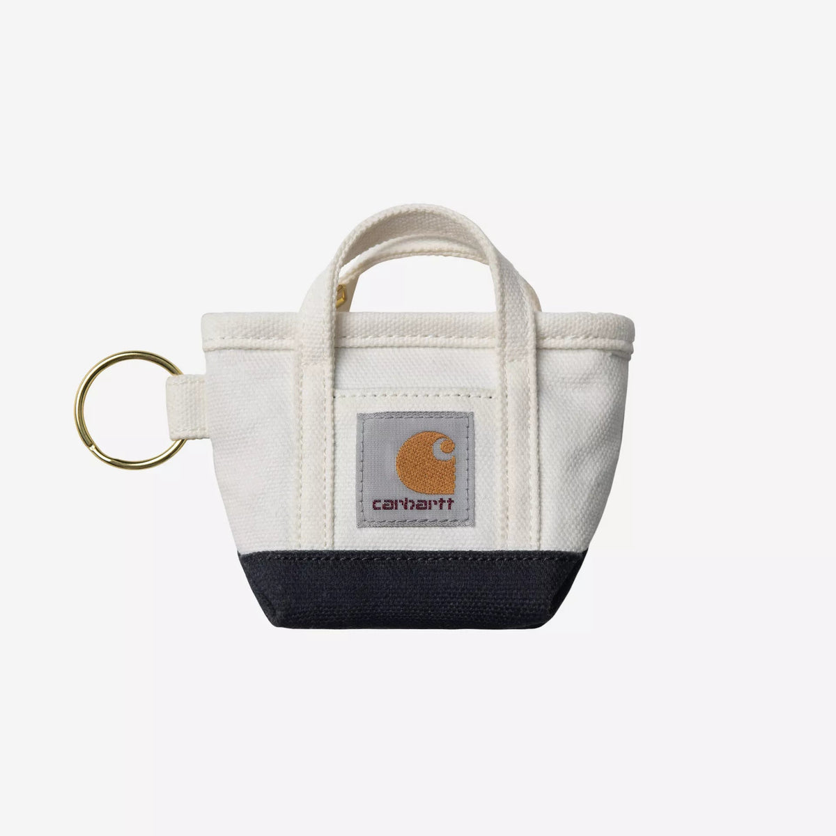 Carhartt Mini Tote Bag Keychain - Natural / Blue