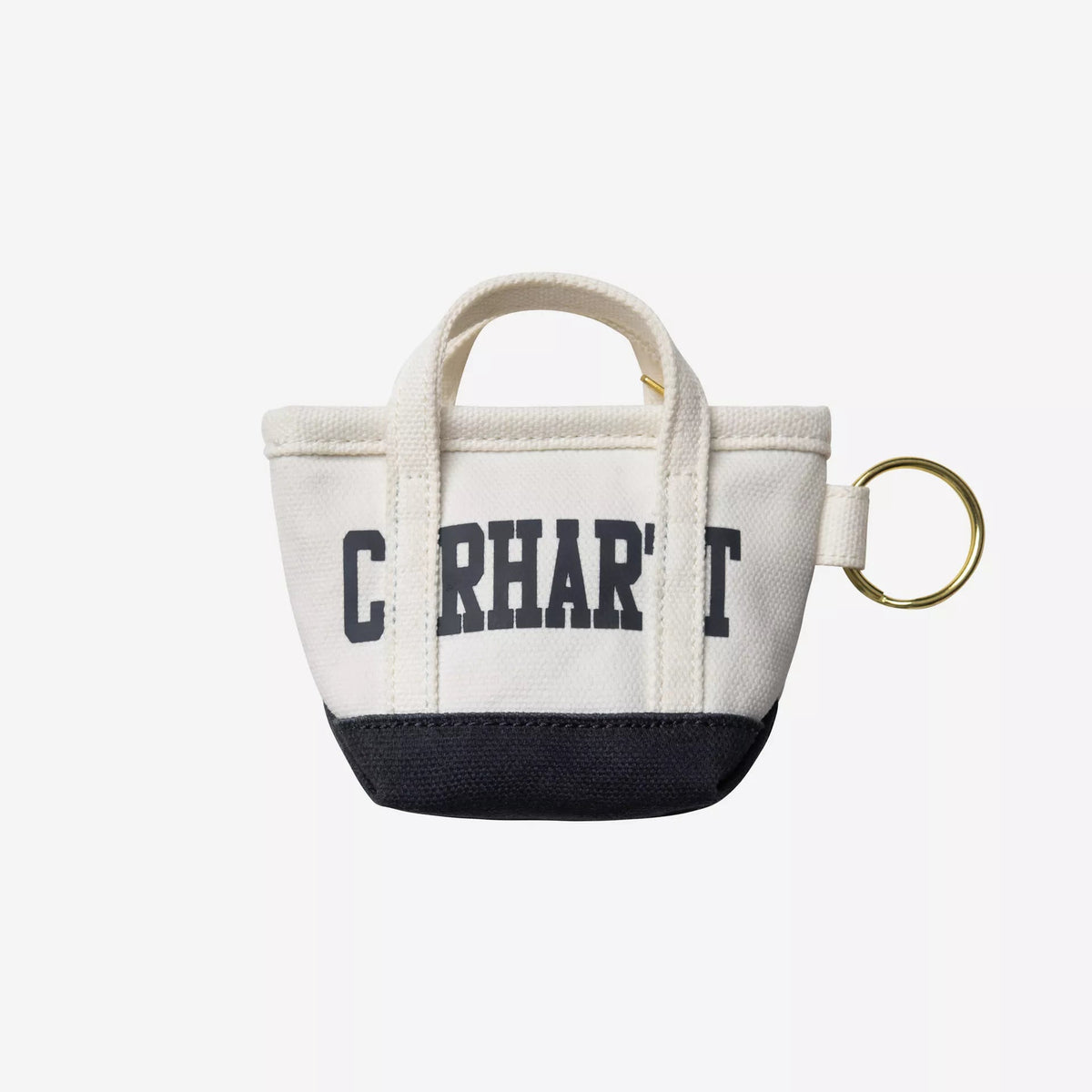 Carhartt Mini Tote Bag Keychain - Natural / Blue