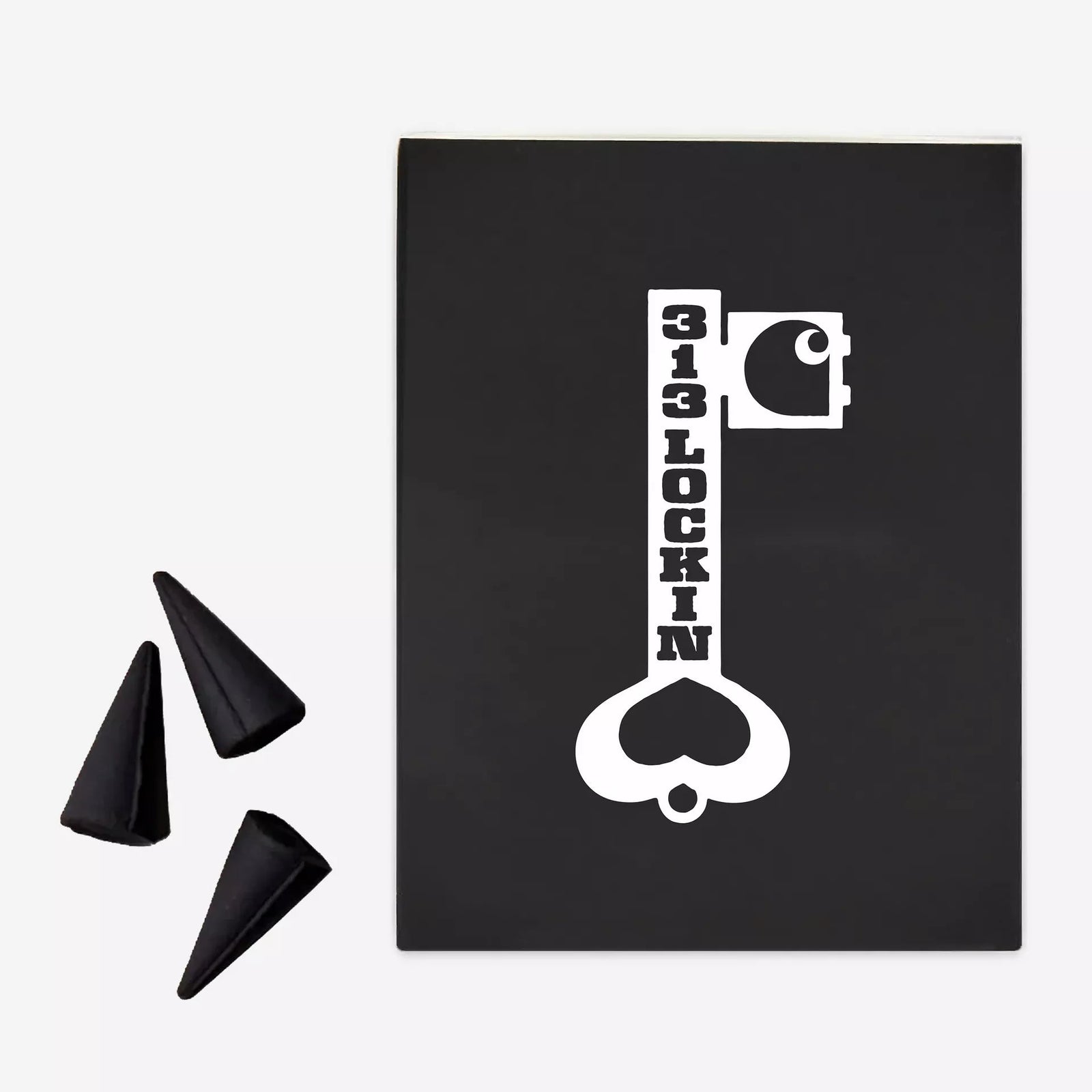 Carhartt WIP Locked Cone Incense - White / Black