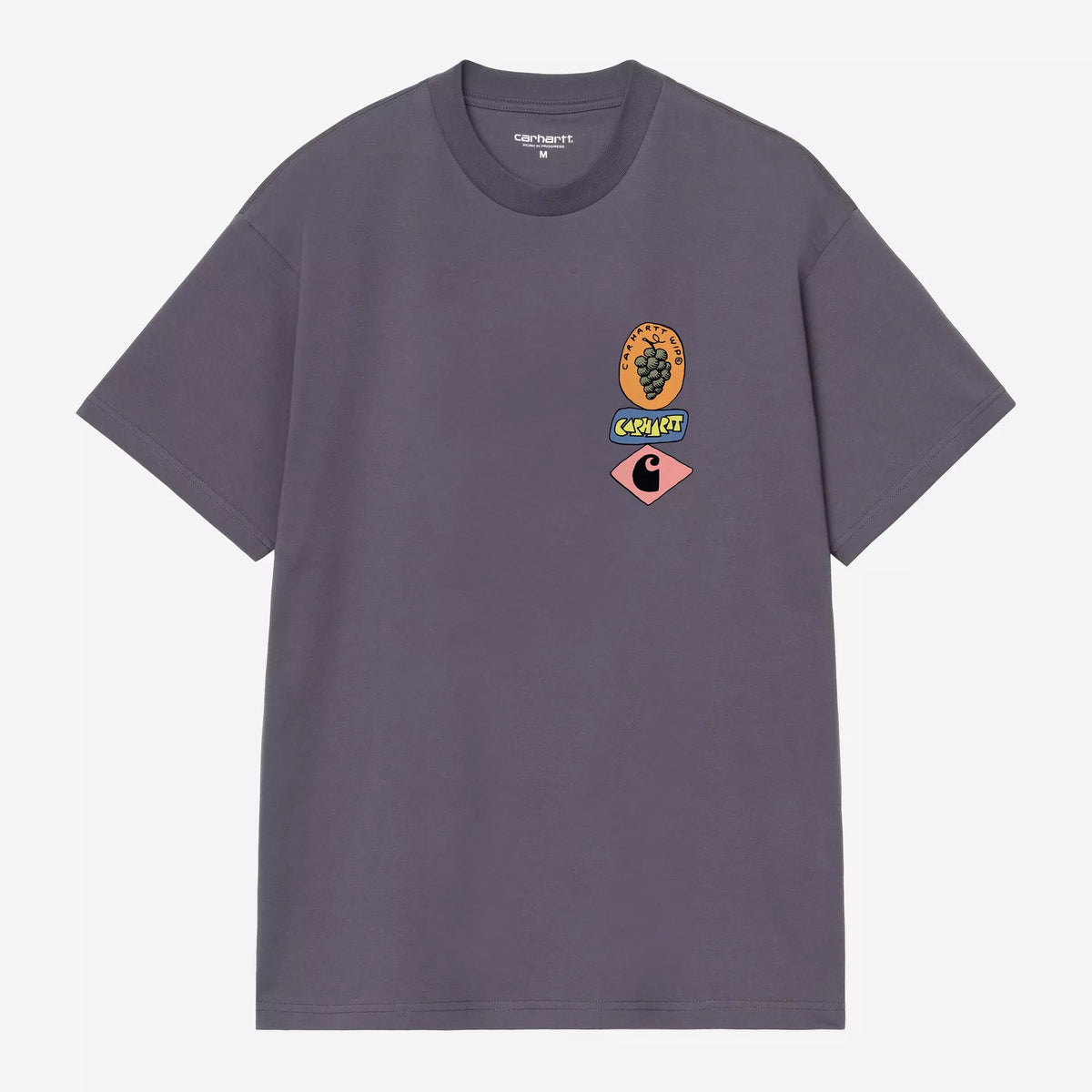 Carhartt WIP Stacked Grapes T-Shirt - Shady Purple