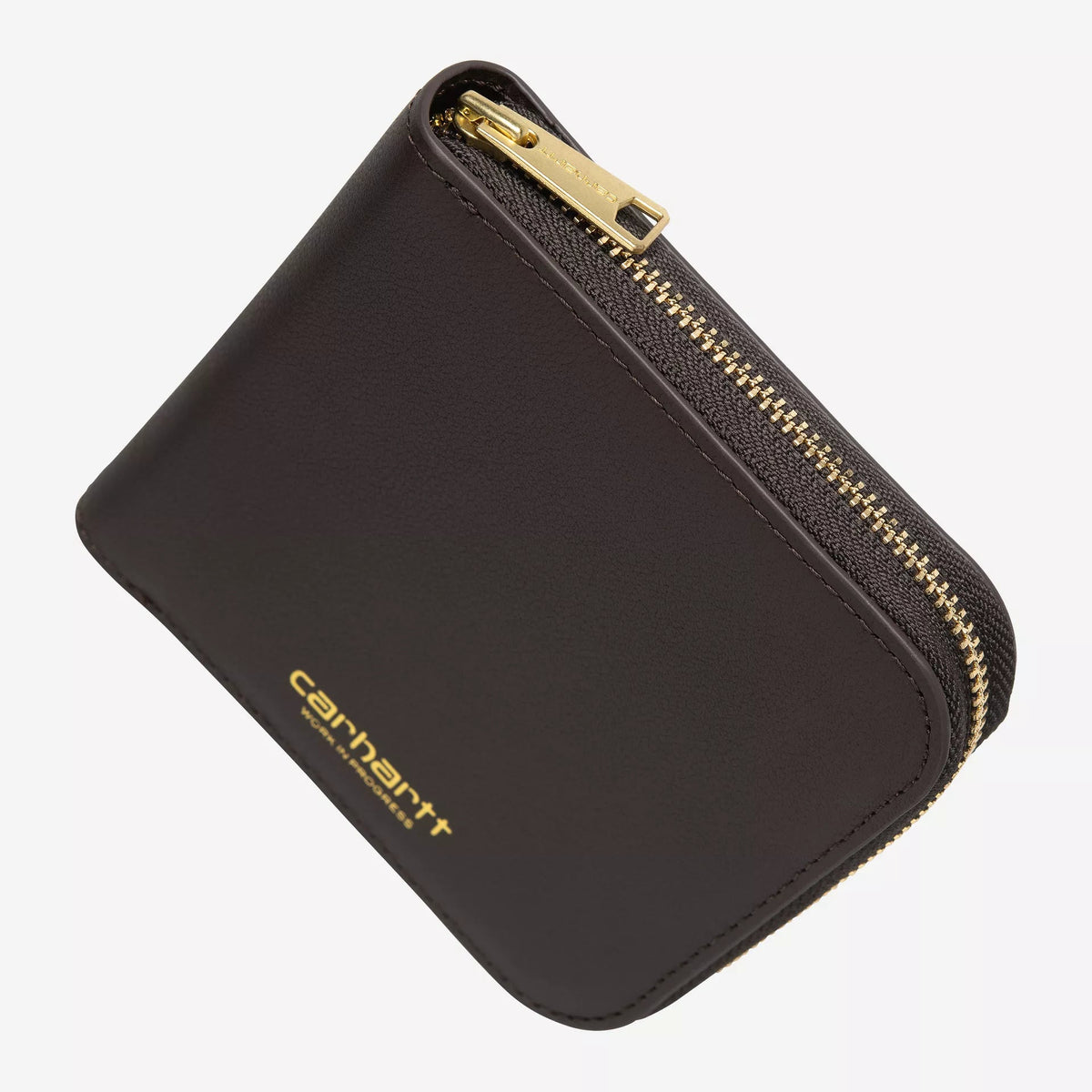 Carhartt WIP Leather Wallet - Tobacco / Gold