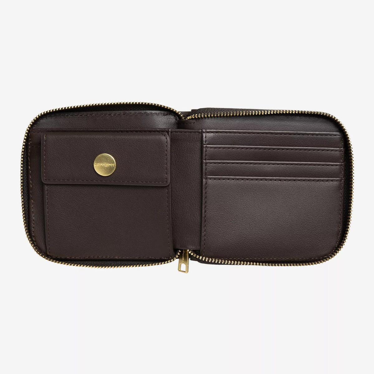 Carhartt WIP Leather Wallet - Tobacco / Gold