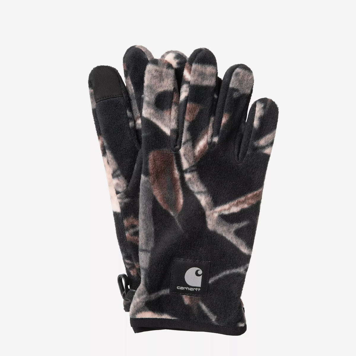 Carhartt WIP Belvin Gloves - Camo Feather Tree / Black
