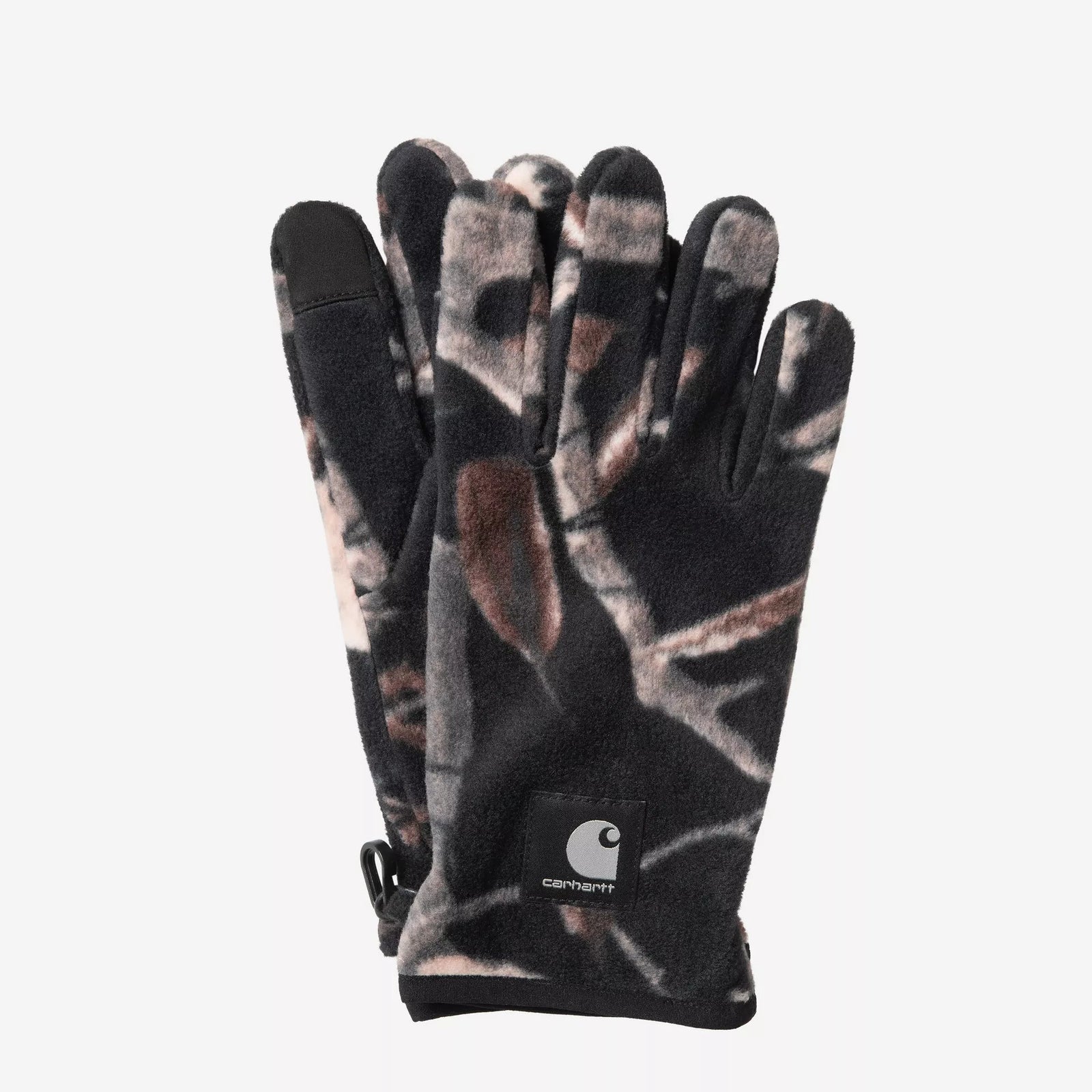Carhartt WIP Belvin Gloves - Camo Feather Tree / Black